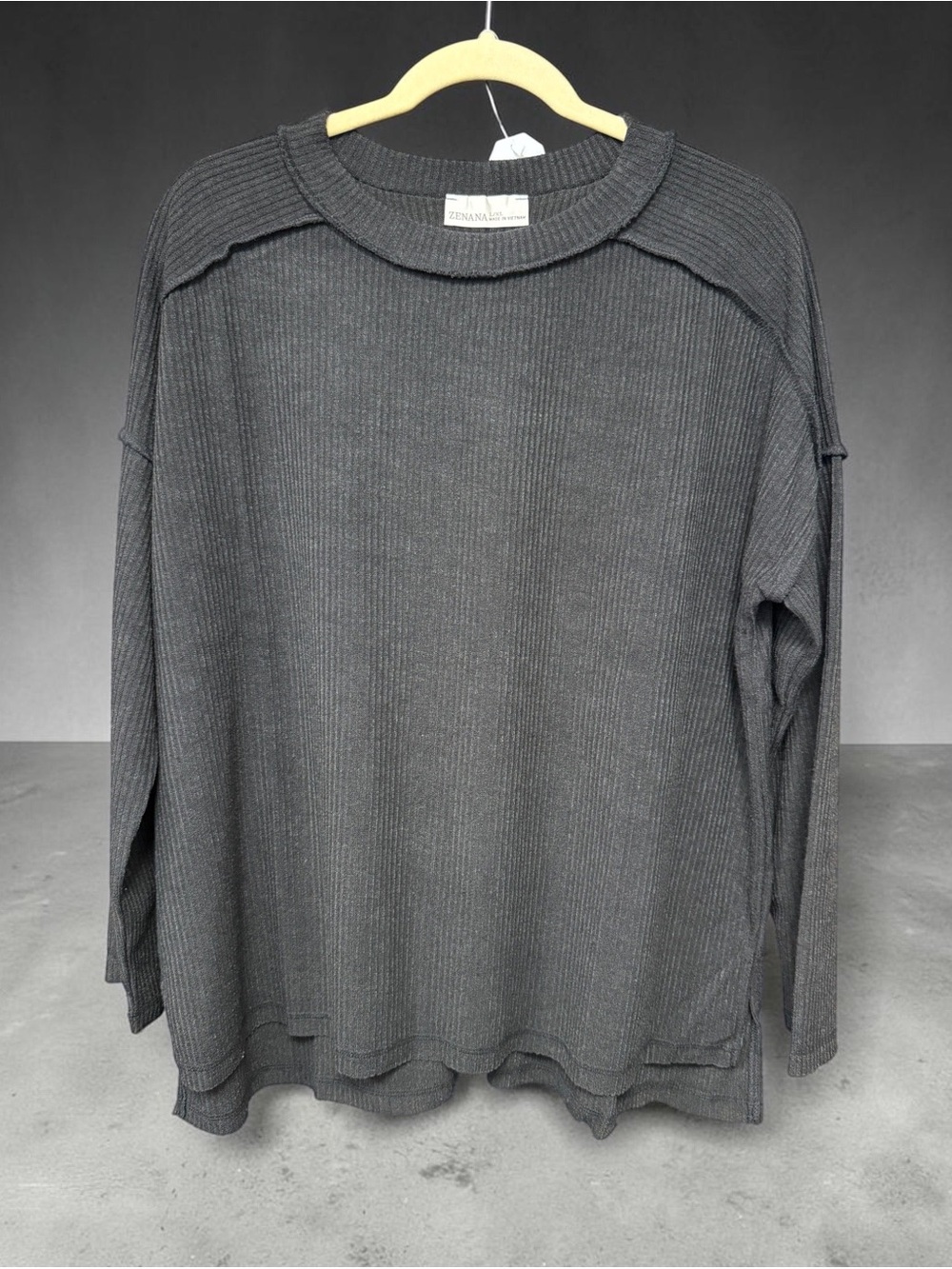 Ribbed Crewneck